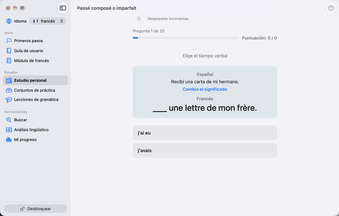 Passé composé o imparfait