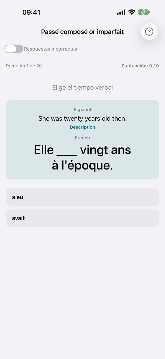 Passé composé o imparfait