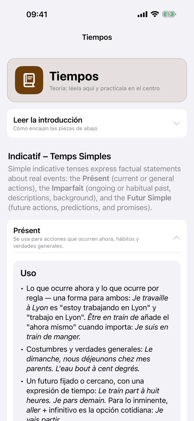 Tiempos