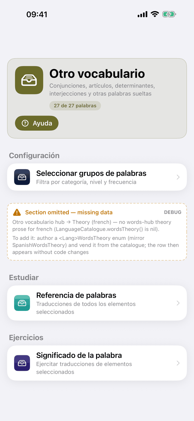 Otro vocabulario