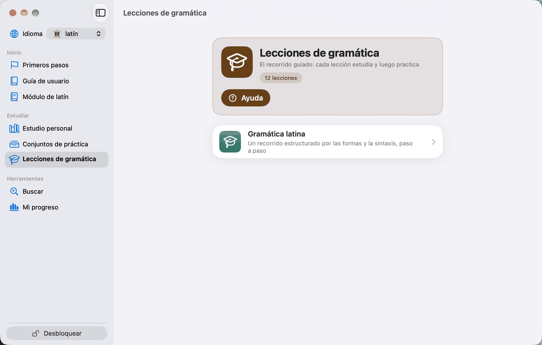 Lecciones de gramática
