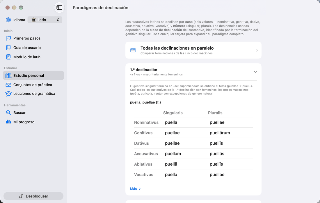 Declinaciones
