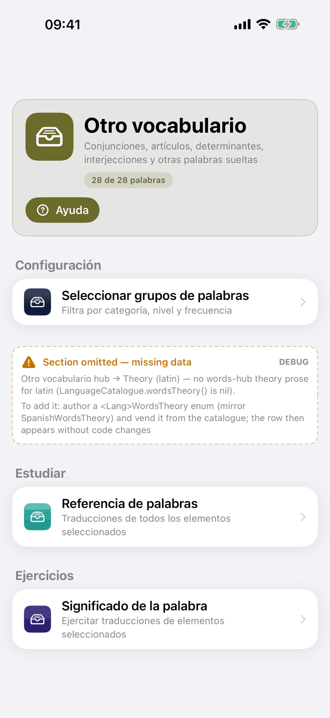 Otro vocabulario