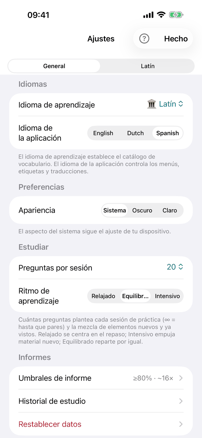 Ajustes