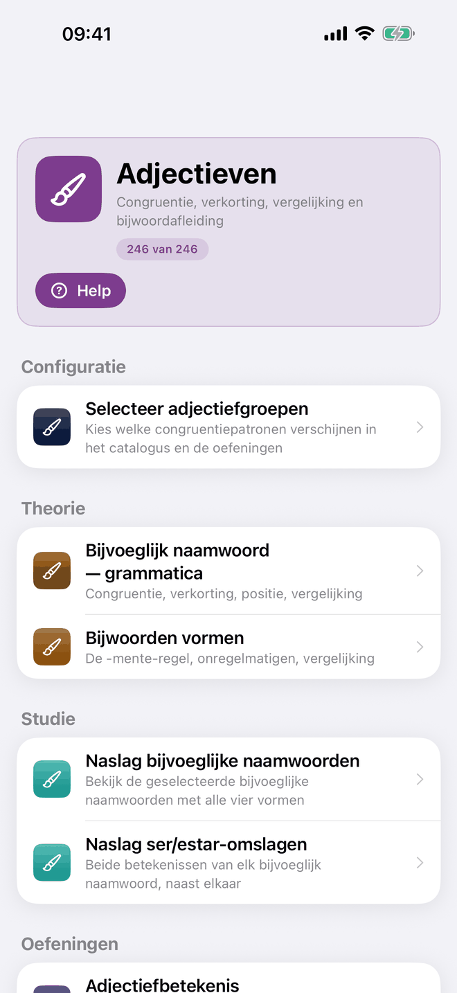 Bijvoeglijke naamwoorden