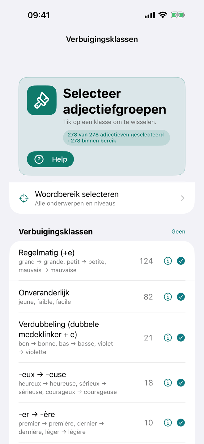 Bijvoeglijke naamwoorden