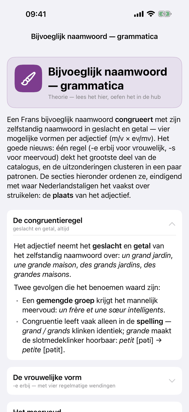 Bijvoeglijke naamwoorden