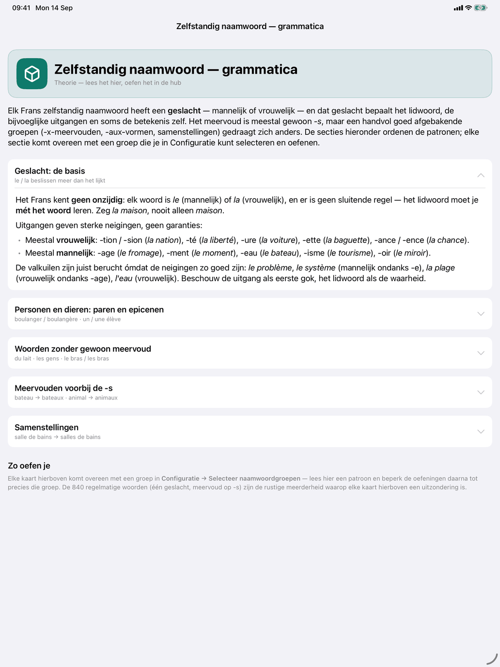 Zelfstandige naamwoorden