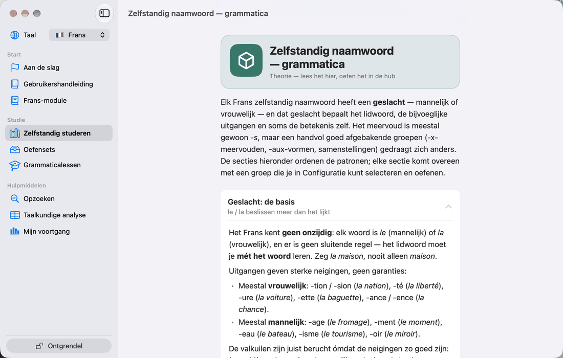 Zelfstandige naamwoorden