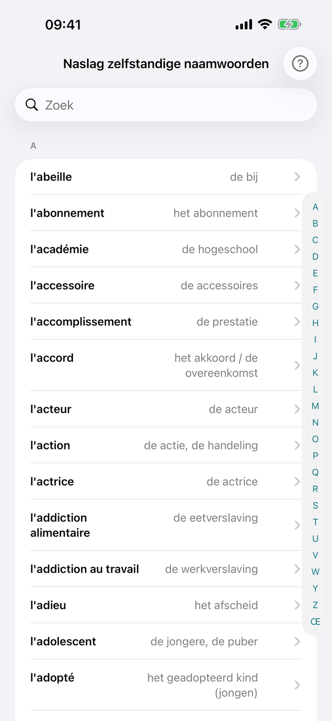 Zelfstandige naamwoorden