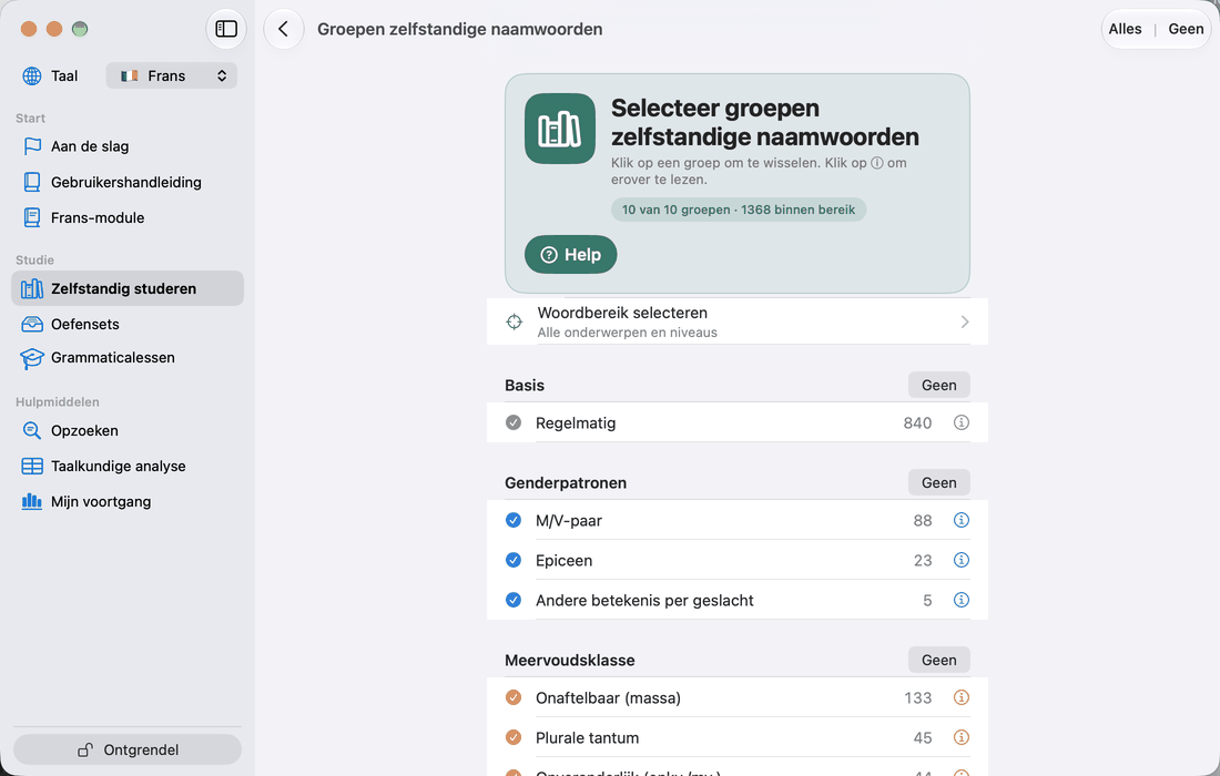Zelfstandige naamwoorden
