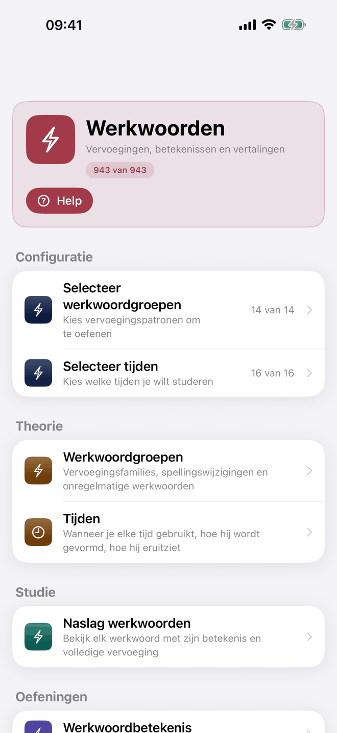 Werkwoorden