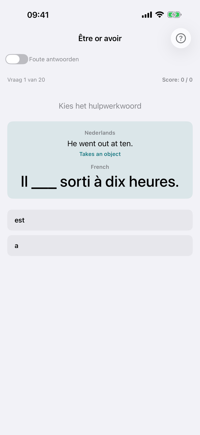 Être of avoir