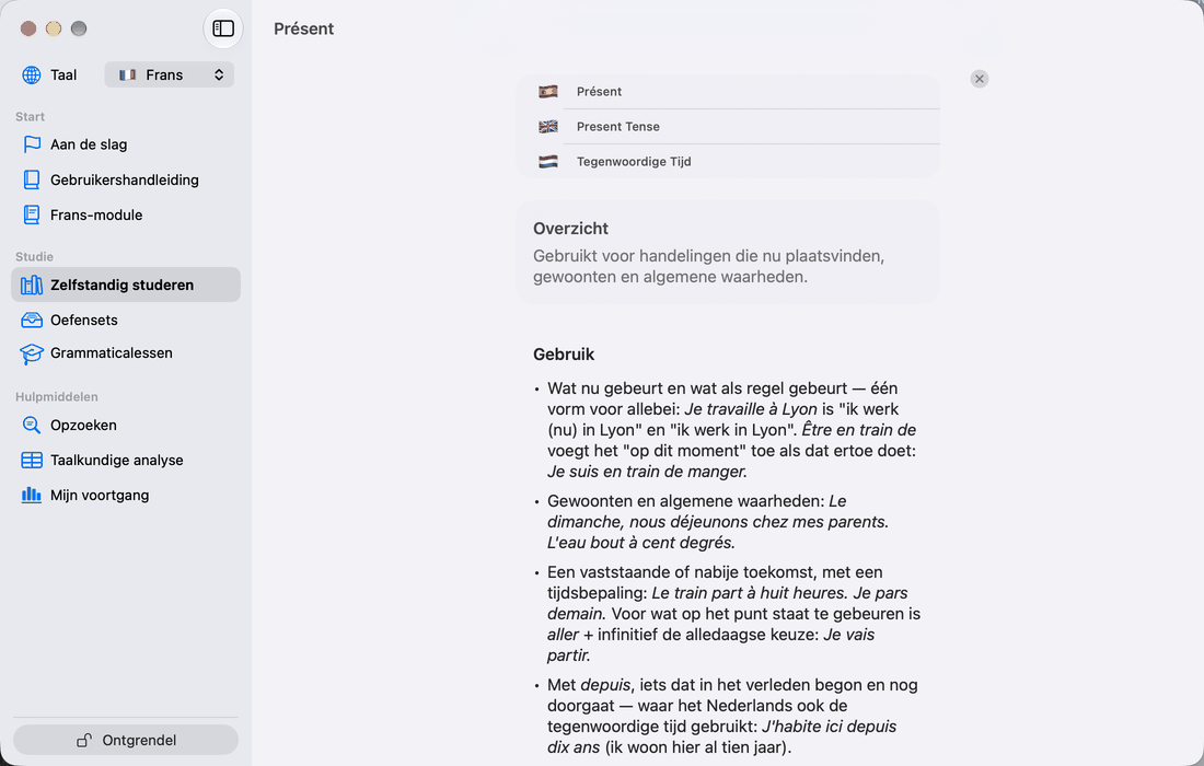 Selecteer tijden