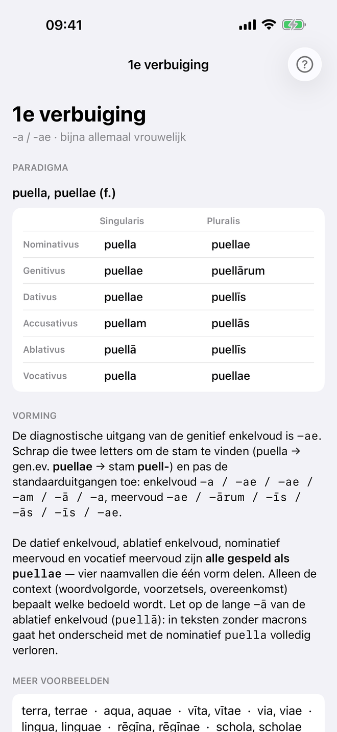 Verbuigingsparadigma's