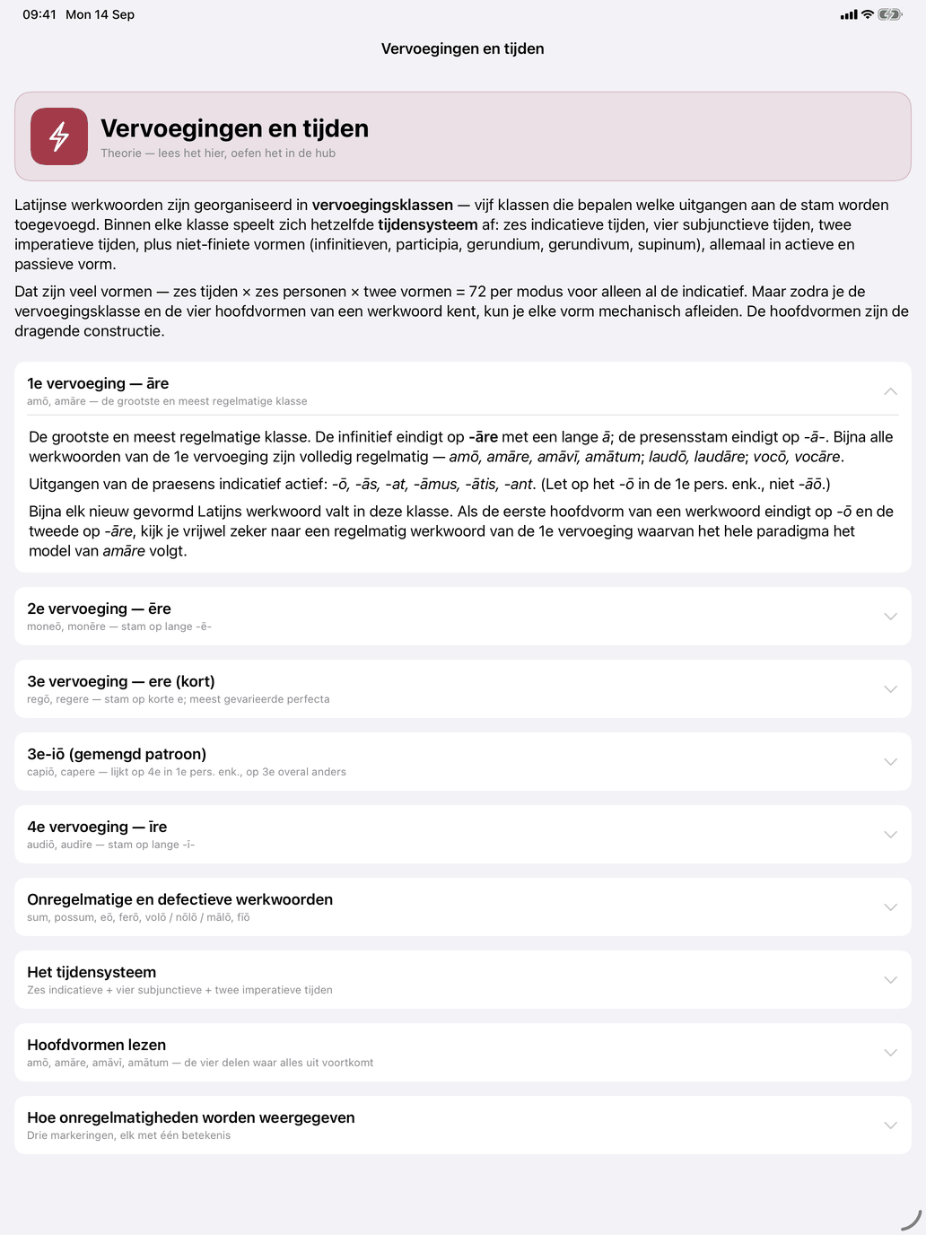 Werkwoorden