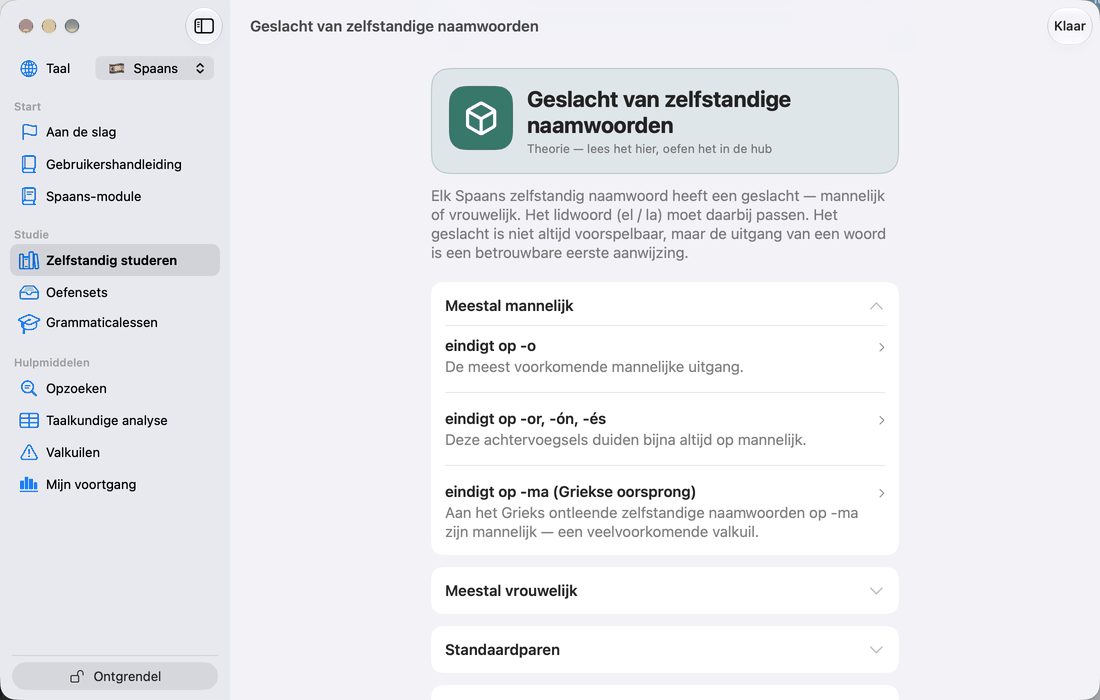 Zelfstandige naamwoorden waarvan de betekenis met het lidwoord verandert