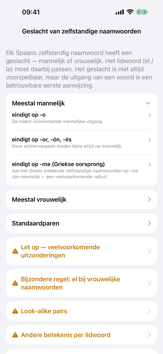 Geslacht van zelfstandige naamwoorden
