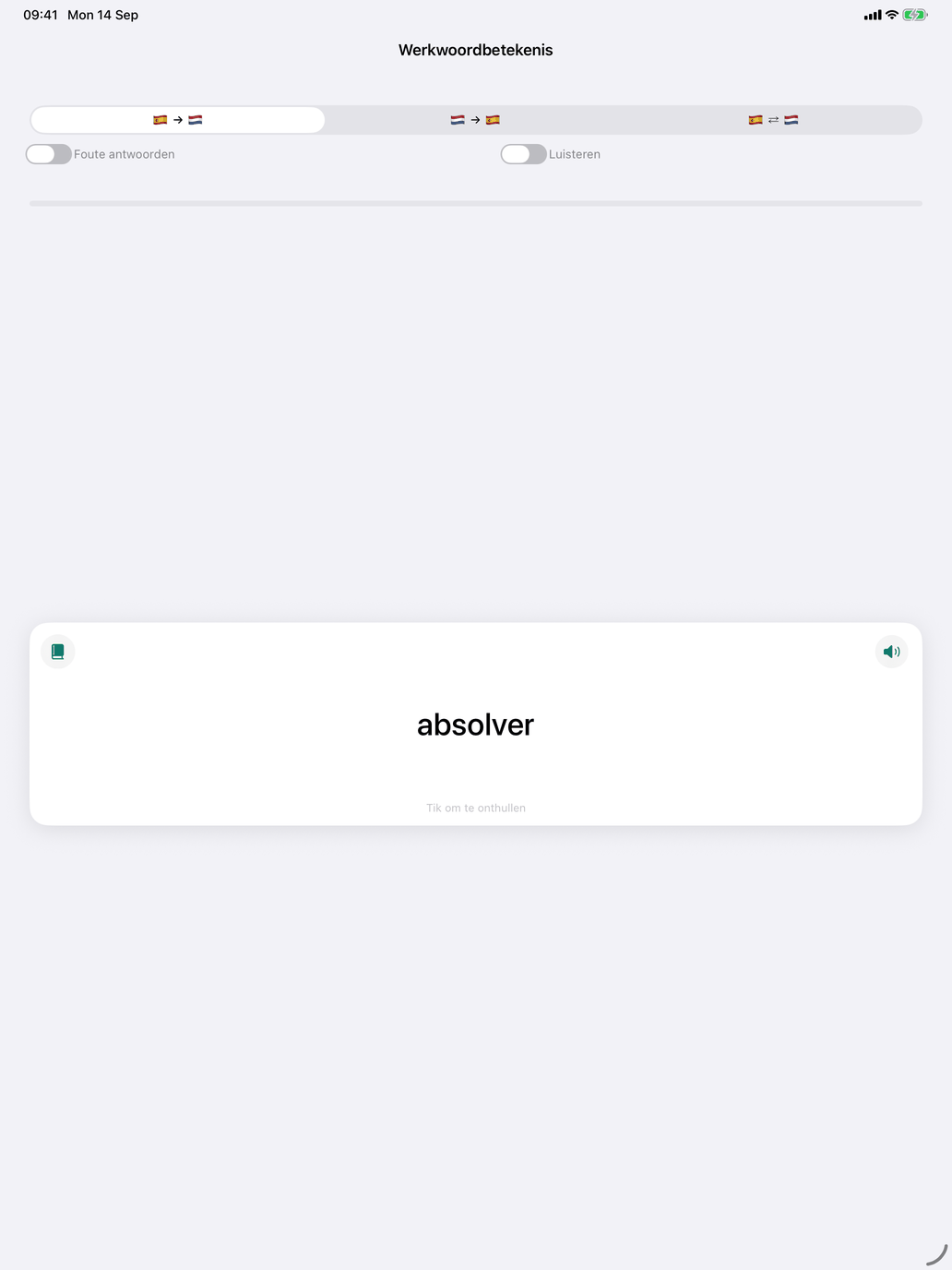 Flashcard-sessies