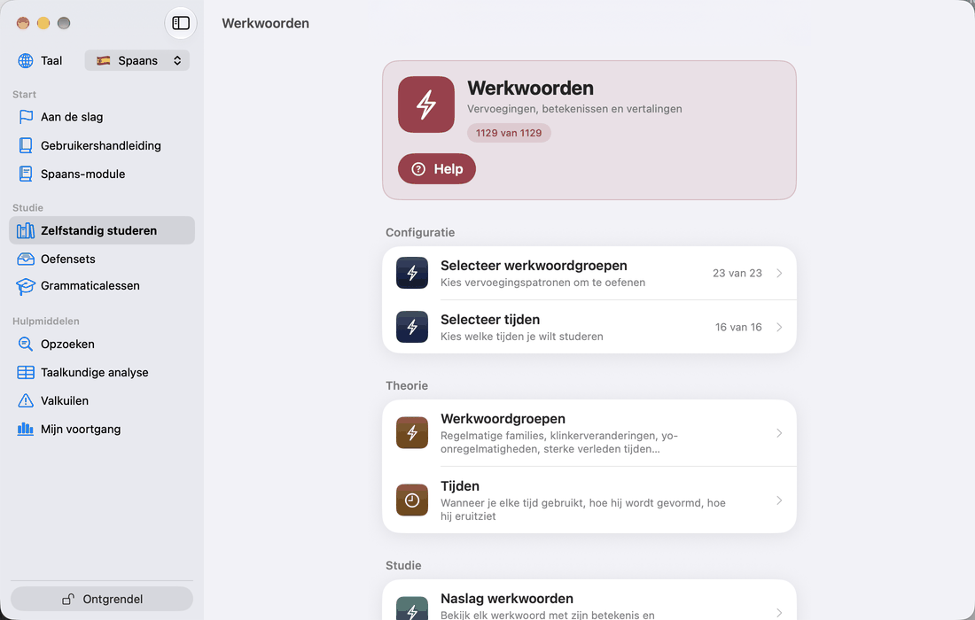 Het patroon Configuratie / Theorie / Studie / Oefeningen