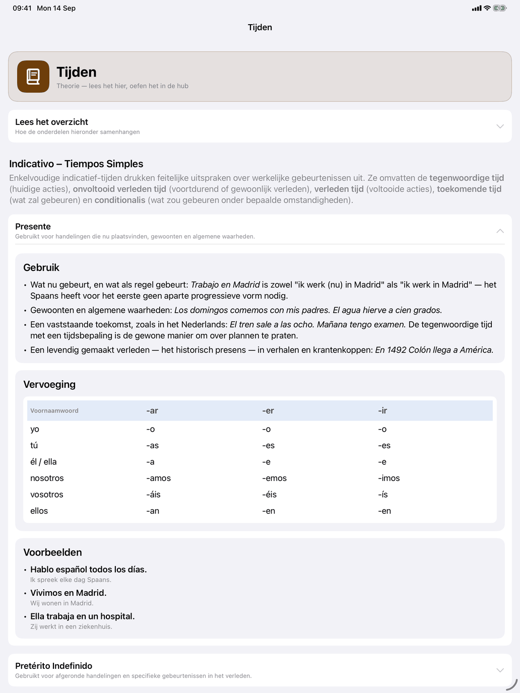 Werkwoorden