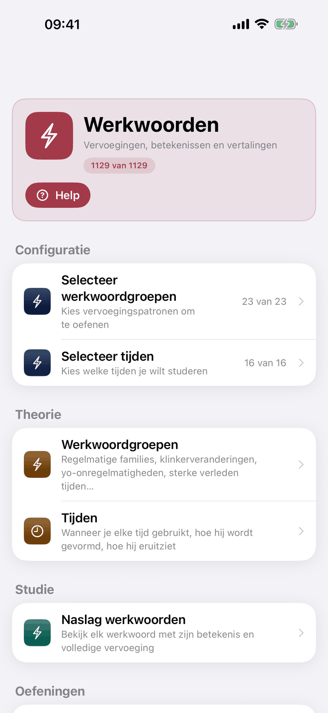 Werkwoorden