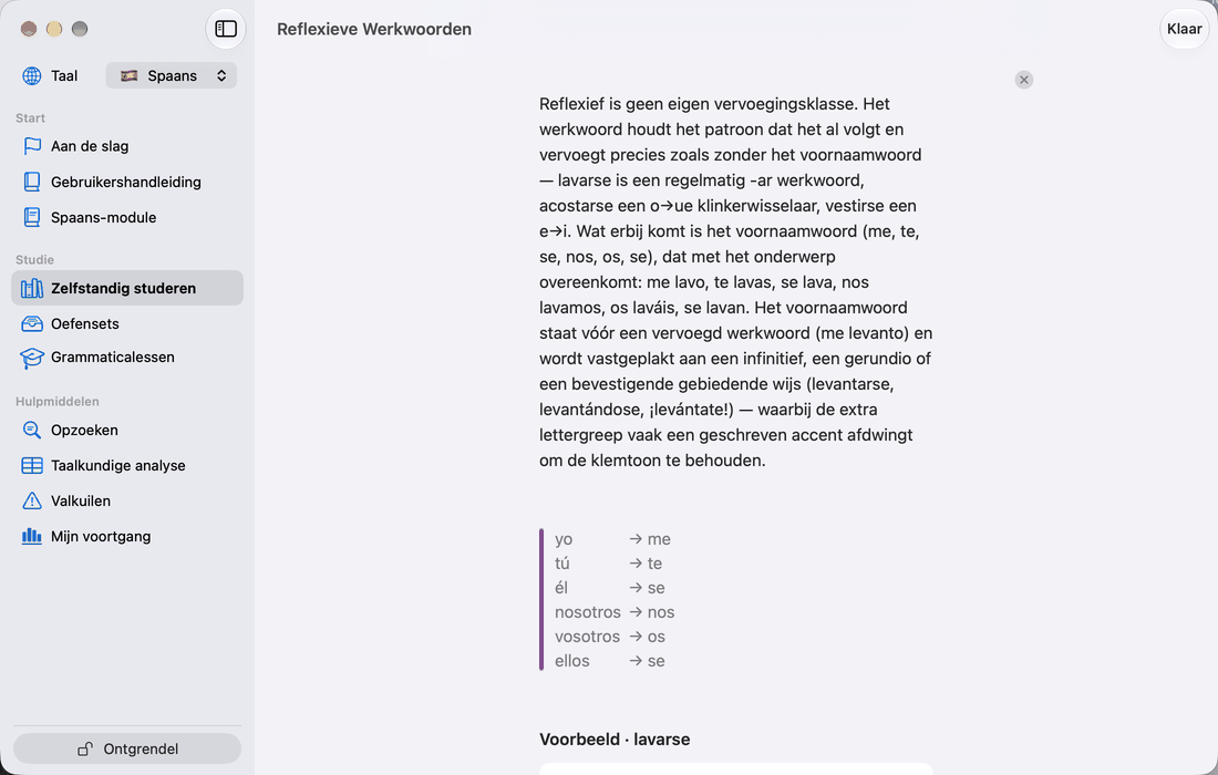 Vervoegingstabellen