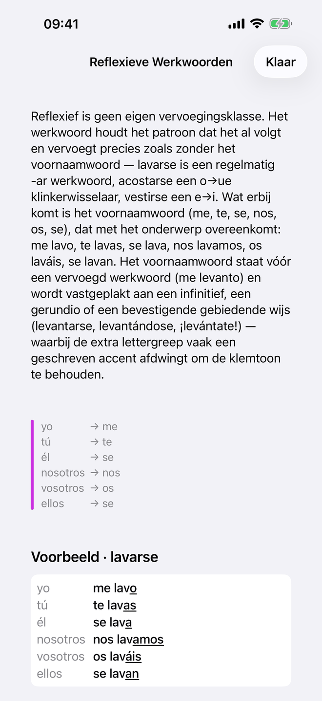 Vervoegingstabellen