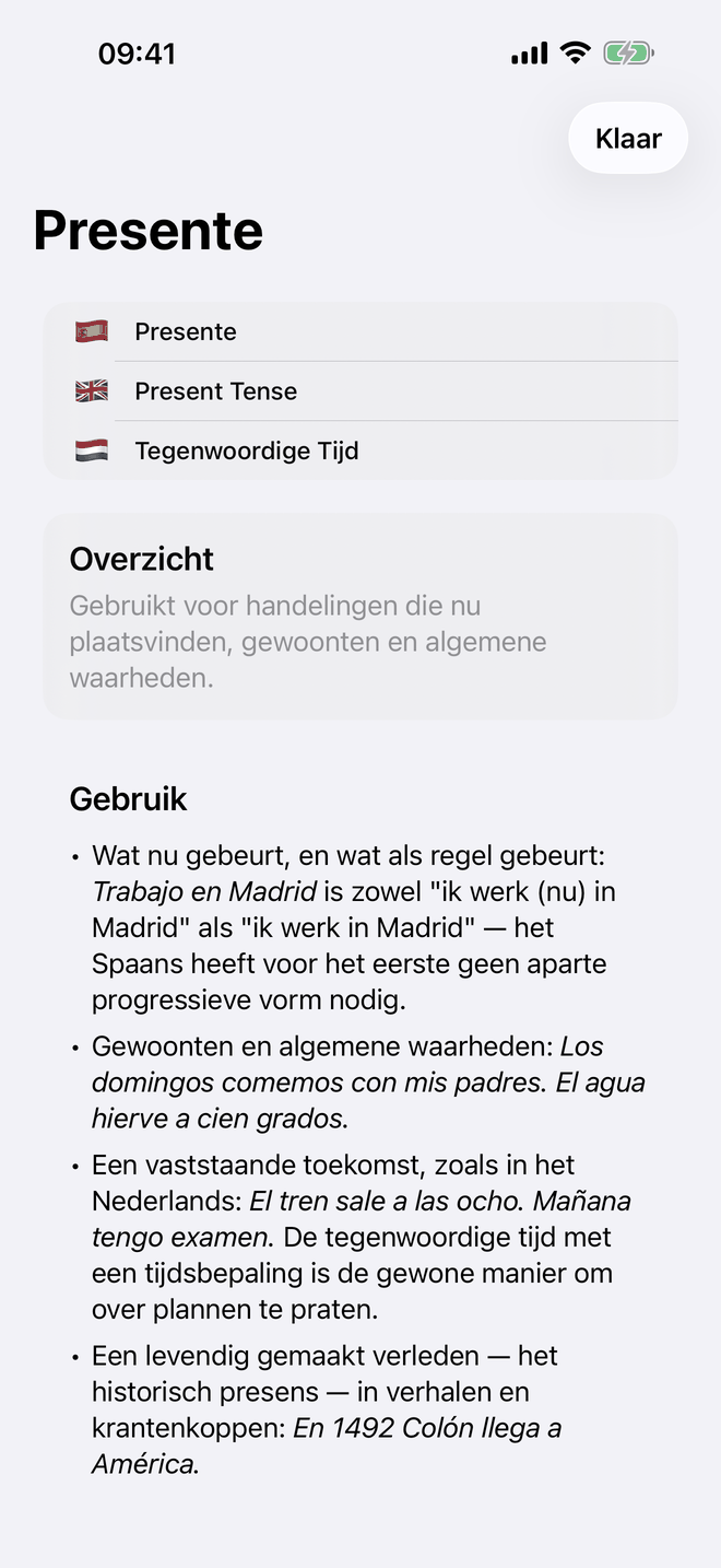 Selecteer tijden