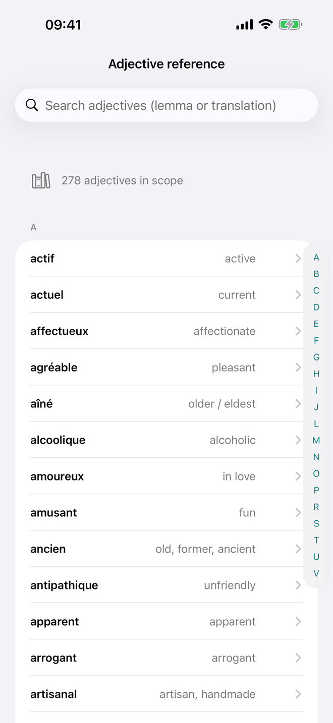Adjectives