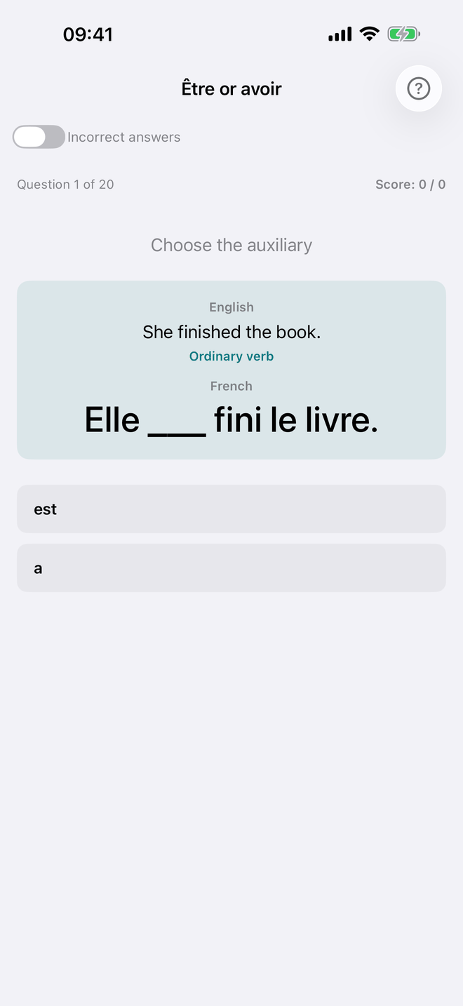 Être or avoir