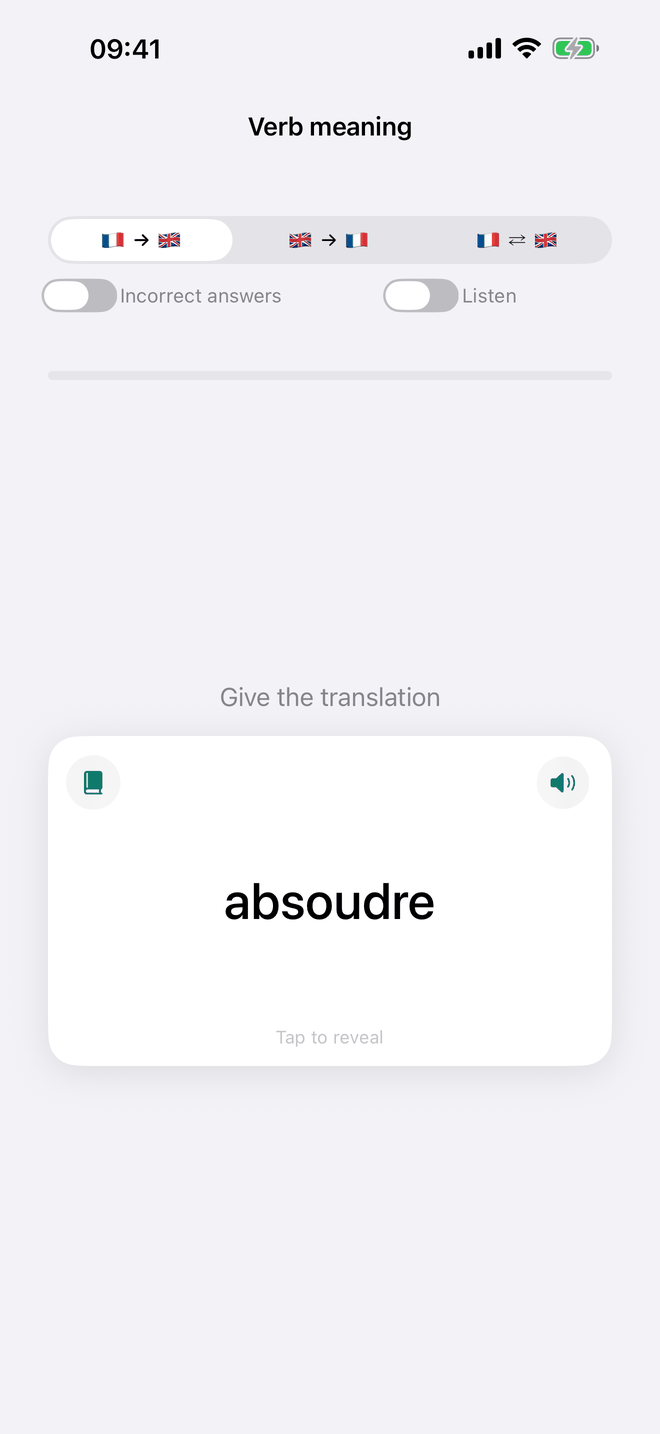 Verb meaning