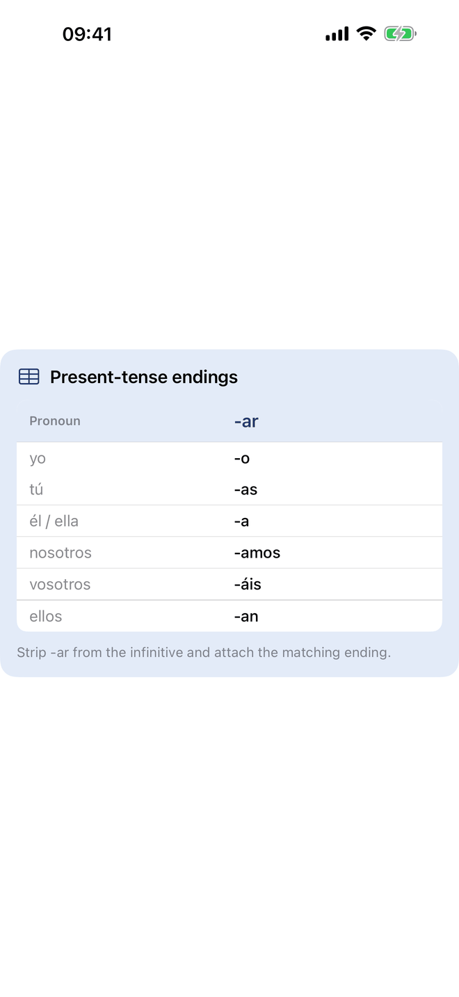 Grammar lessons