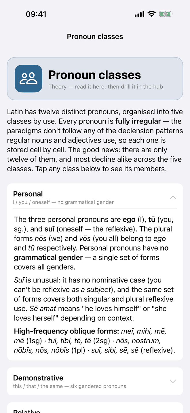 Pronouns and numerals