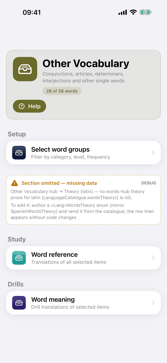 Other Vocabulary