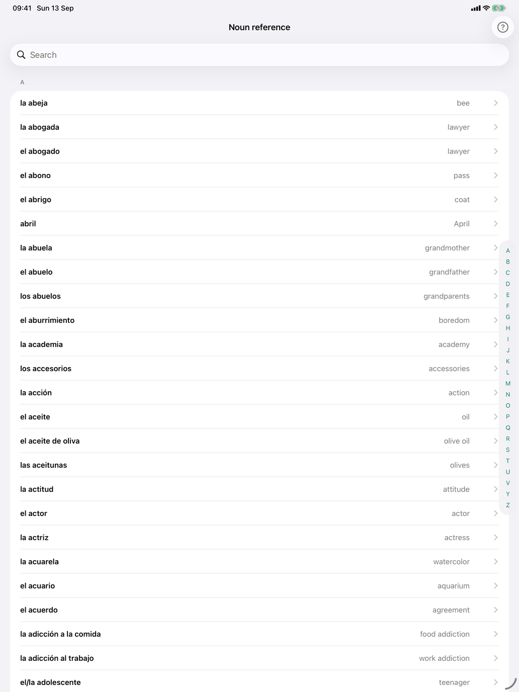 Noun reference