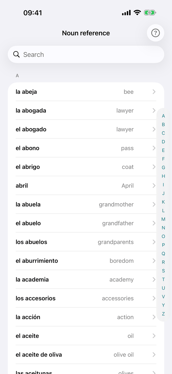 Noun reference