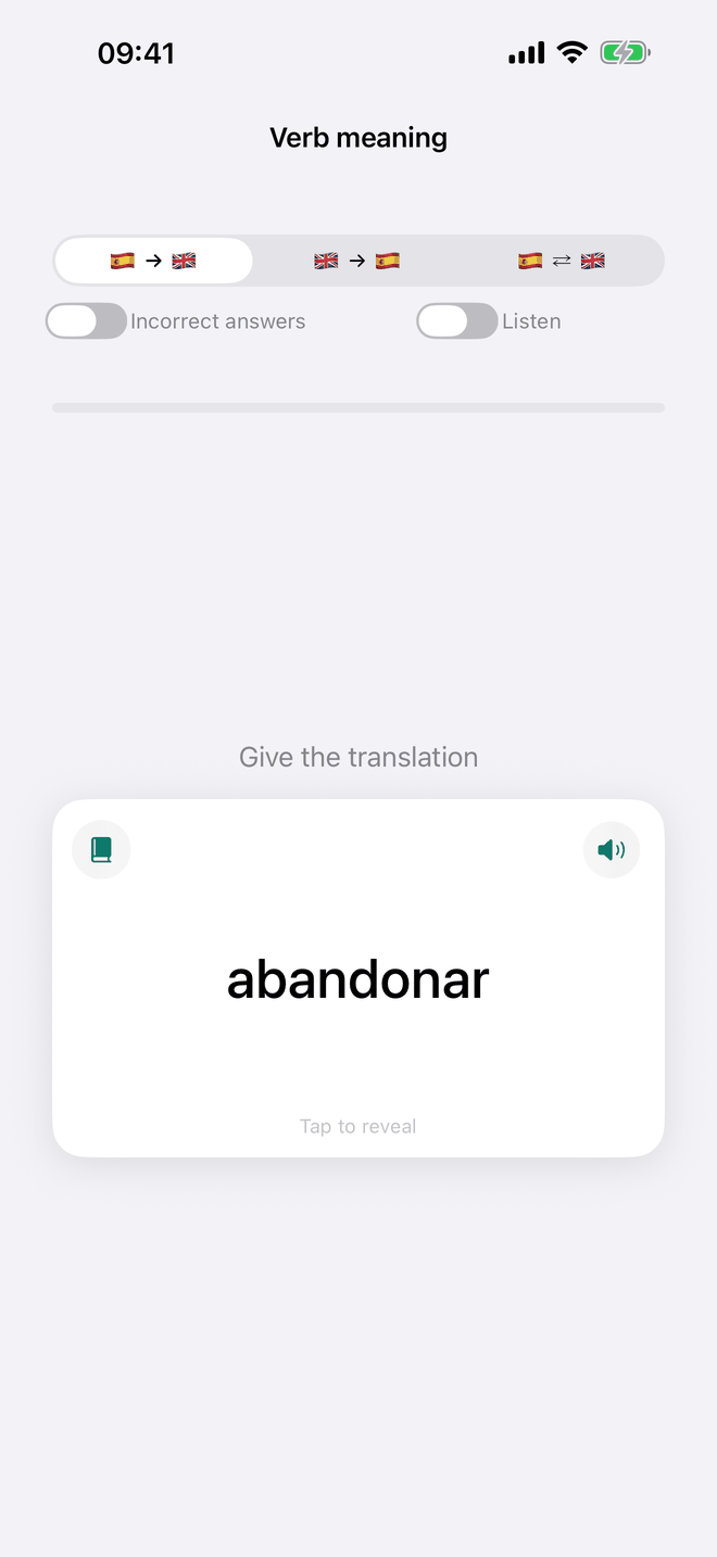 Verb meaning